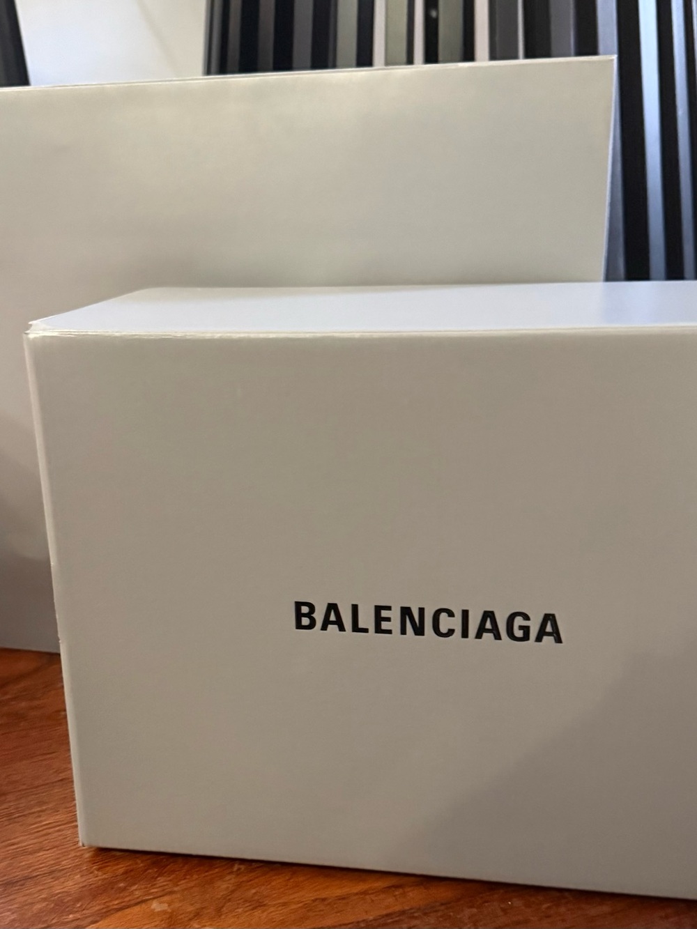 Balenciaga Box with Shopping Bag - Black Logo Packaging